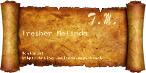 Treiber Melinda névjegykártya